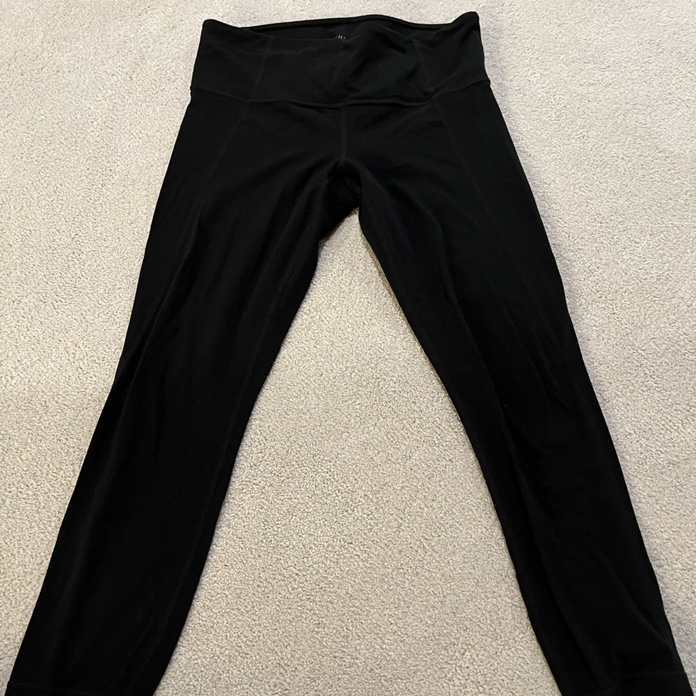Athleta Black Cropped Workout Leggings Yoga Athleisure Women's S